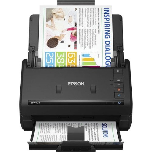 Epson Workforce ES-400 II Color Duplex Desktop Document Scanner for PC and Mac
